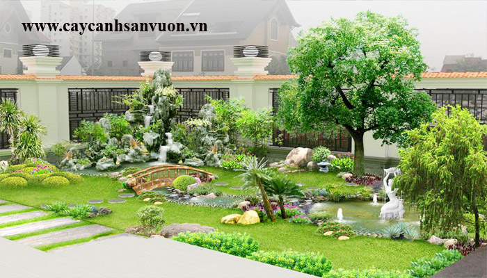 tiểu cảnh sân vườn